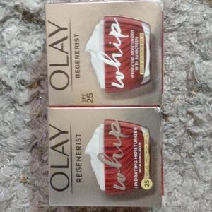 (2) OLAY REGENERIST DUO - with SPF WHIP HYDRATING MOISTURIZER WITH SUNSCREEN 🧴